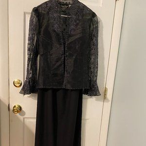 Laurence Kazar Black 2 Piece Dress